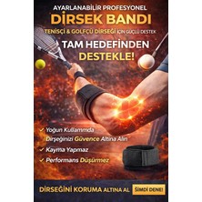 MiraLive Ayarlanabilir Profesyonel Dirsek Bandı – Tenisçi & Golfçü Dirseği Için Hedef Odaklı Güçl