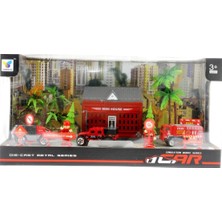 MEGA Aksesuarlı Metal İtfaiye Seti Çocuklar İçin Hayal Gücünü Geliştiren Eğlenceli Oyun Seti