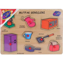 MiraLive ONY-168-169 Ahşap Tutmalı Mutfak Gereçleri -Onyıl Oyuncak