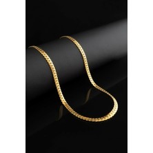 The Collection Urban Paslanmaz Çelik Zincir Kolye Gümüş Renk 65 cm Uzunlukta Kalınlık 0,5 mm