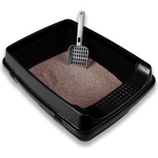 Kurtbay Şekil Açık Kedi Tuvaleti + Kum Küreği