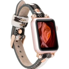 BloominBag Bloomband Signature Wild Zebra Leather Apple Watch Band - 44/45/46/49MM