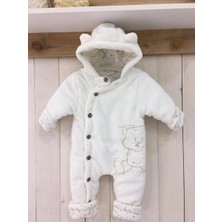 Mother Wings Coral Soft Bebek Tulumu Ekru Renkli Antialerjik Yumuşak Kumaş