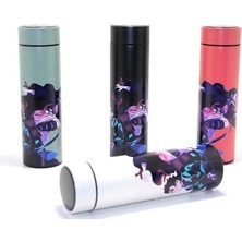 MiraLive Anime Baskılı Dijital Göstergeli Termos 500 ml - Isı Ölçerli Akıllı Çelik Matara
