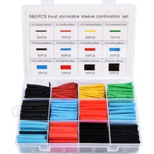 MiraLive 560 Parça Set Isıyla Daralan Makaron Kablo Koruyucu Kılıf