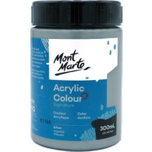 MONT MARTE Akrilik Renkli Boya Signature 300ml - Silver