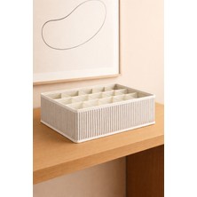 Kraftella 12 Bölmeli Kumaş Organizer - Çekmece Içi Düzenleyici 31*25*12