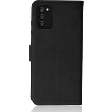 Techmrt Newface  Galaxy A03S Kılıf Tr S Plus Kapaklı Kılıf - Siyah