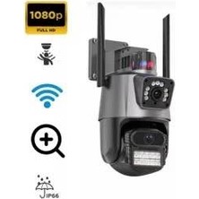 Blic Blm-61 Wifi Sirensistemi Dual Lens Harektli Profesyonel Güvenlikk Kamerası