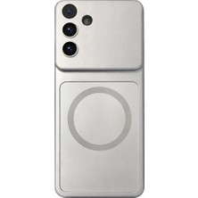 Fenza Samsung Galaxy S26 Plus Uyumlu Kamera Korumalı Magsafe Wireless Şarj Özellikli Full Glass Arka Kapak