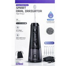 vooka Şarjlı Ağız Duşu 320ML Güçlü Su Basıncı Ipx7 Su Geçirmez Diş Arası Temizleyici 4 Mod