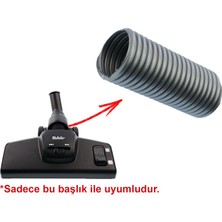 Srfn Ticaret  Karaca Vantuz Action Force Uyumlu Süpürge Emici Başlık Ara Hortum - 2 Adet