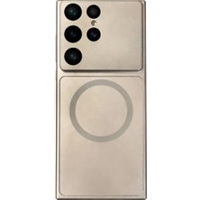 Fenza Samsung Galaxy S24 Ultra Uyumlu Kamera Korumalı Magsafe Wireless Şarj Özellikli Full Glass Arka Kapak