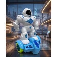 Farbu Oyuncak Scooterlı 360 Derece Dönebilen Işıklı, Müzikli ve Hareketli Eğitici Oyuncak Robot
