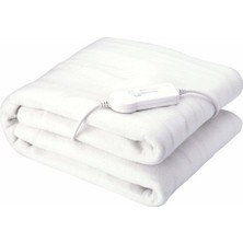 Abk Home Elektrikli Battaniye 120 x 160 cm Beyaz Renkli Çift Kişilik Yumuşak Doku
