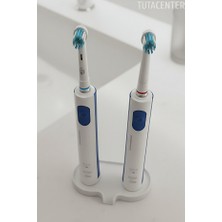 TUTACENTER Arjlı Diş Fırçası Standı - 2 Yuvalı, Tahliyeli Diş Fırçalık - Modern Diş Fırçalık