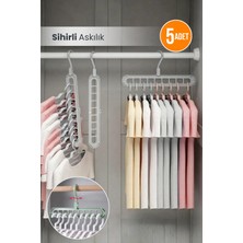 Orvila 5 Adet Sihirli Elbise Askısı 9 Gözlü Akıllı Askı Sihirli Askılık