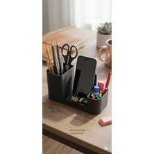 3dproga 3D Baskılı Telefon Standlı Masa Organizer 20X10X10CM
