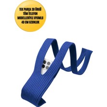 3D Örgü Phone Pocket Tüm Telefonlarla Uyumlu Telefon Askı Kılıfı 40 cm