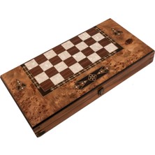 Helena Wood Art Klasik Tavla Büyük Boy Masif Ahşap 50 x 50 x 7 cm 30 Parça Oyun Takımı