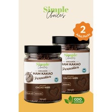 Simple Choices Organik Ham Kakao Parçacıkları 150 Gr- 2li
