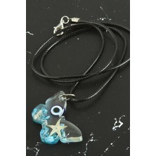 Zero Land Streozd Deniz Yıldızı Kelebek Epoksi Kolye-Mi