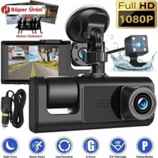 Black Box 1080PARAÇ Içi Kamera 3 Kameralı Wifi Sd Kart Destekli