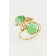 Zero Land Streozd Ceyt Doğal Taşlı Yüzük - Sarı