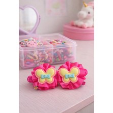 Nati Co Kız Çocuk Sevimli Kelebekli Çift Saç Tokası