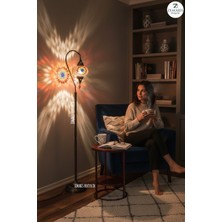 Zemaris Hediyelik El Yapımı Otantik Mozaik Dekoratif Modern Lambader Büyük Camlı