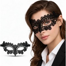 Üreticiniz Ashwork Siyah Dantel Venedik Maskesi Kadın – Zarif Parti  Balo Maskesi 1 No 587455