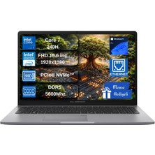 Asus Expertbook P1 P1503CVA Intel® Core™ 7 240H 48GB Ddr5 1tb SSD 15.6"fhd (1920 x 1080) 300NITS WIN11PRO Taşınabilir Bilgisayar+Mouse Hediyeli P1503CVAC716512G0DEX09