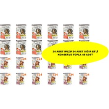 Pati Life Patilife Yüksek Proteinli Kuzu Etli Konserve 415 gr 24 Adet + Sığır Etli Konserve 415 gr 24 Adet