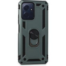 Streozd Newface Xiaomi Redmi Note 12 4g Kılıf Sofya Yüzüklü Silikon Kapak - Yeşil