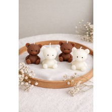 10’lu Sevimli Ayıcık Mum Seti – El Yapımı Hediyelik & Dekoratif Mum