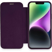 Streozd Newface Iphone 12 Kılıf Dolpin Kapaklı - Derin Mor