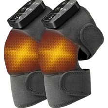 Zero Land Techmrt Şarjlı Isıtmalı Diz Omuz Masaj Bandı Titreşimli Eklem Masaj  2li Paket