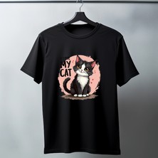 Timisiva Erkek Kadın Premium Tişört %100 Pamuk Oversize Basic Günlük Şık T-Shirt