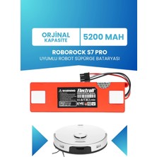 Electroll Roborock S7 Pro Batarya 5200MAH Pil Robot Süpürge Bataryası