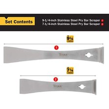 Daisy Store Tıtan 17005 2 Parçalı Paslanmaz Çelik Keski Demiri, 7 ve 9-1/4 x 9/16.