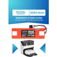 Electroll Roborock S7 Max Ultra Batarya 5200MAH Pil Robot Süpürge Bataryası