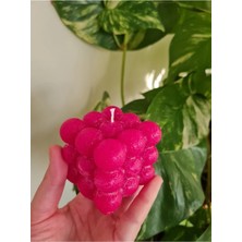 Verda Desing Kokulu Pembe Bubble El Yapımı Dekoratif Tasarım Mum