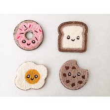 Aryada Sevimli Neşeli Kahvaltılıklar Tasaramlı Bardak Altlığı