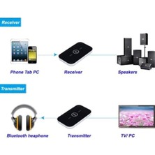 Daisy Store Bluetooth 5.0 2-In-1 Ses Verici ve Alıcı Adaptör – Tv Pc Araç Hoparlör Için Audio Transmitter Receiver, Aux Destekli Tx Rx Kablosuz Müzik Çevirici | ZR1137