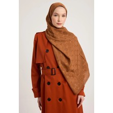 Maisa Neda Pamuk Ipek Şal 70*190 cm - Taba