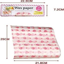 Daisy Store Balmumu Kağıt Levhaları, 50 Adet Gül Desenli Tek Kullanımlık Gıda Paketleme Kağıdı, Mangal ve Piknikler Için Yağ Geçirmez