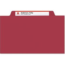 Daisy Store Sınıflandırma Dosyası Klasörü, 1 Bölücü, 2 "genişletme, 2/5-Kesim Sekmesi, Mektup Boyutu, Kırmızı, Kutu Başına 10 (13703)