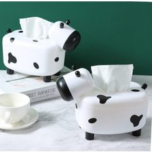 Kaymak Home Sevimli Inek Tasarımlı Mıknatıslı Tuzluk ve Peçetelik