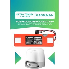 Electroll Roborock Qrevo Curv 2 Pro Batarya 6400MAH Pil Robot Süpürge Bataryası
