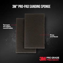 Daisy Store 3m Pro-Pad Zımpara Süngeri, 7,3 cm x 10,12,7 Cm, 54'lü Paket